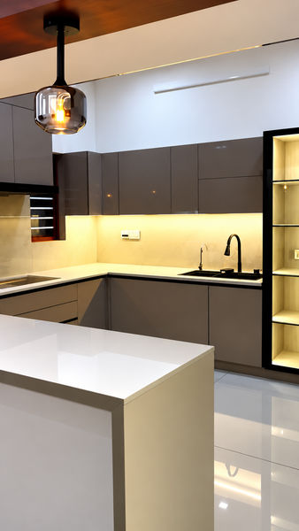 Modular kitchen area design two